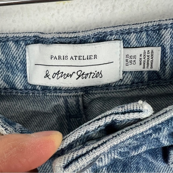 & Other Stories Paris Atelier Straight Leg Denim Jeans 25 - Picture 2 of 8